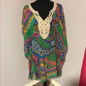 Trina Turk Multicolor Paisley Swim Coverup